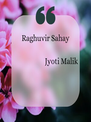 cover image of Raghuvir Sahay